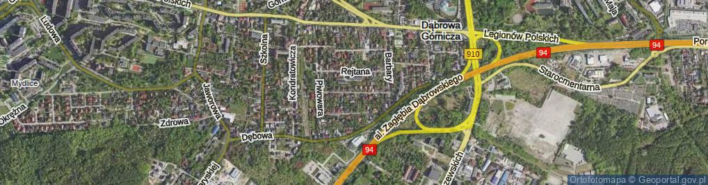 Zdjęcie satelitarne Pułaskiego ul.